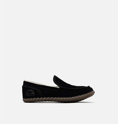 Sorel Dude Moc Mens Shoes Black - Slippers NZ7904236